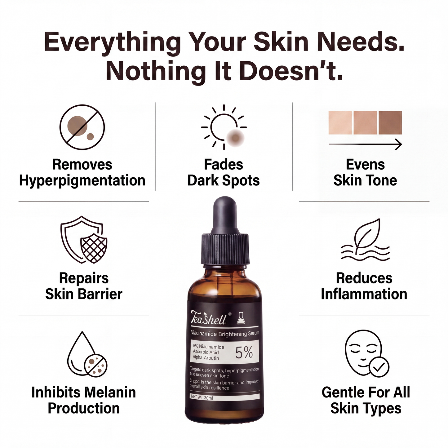 Teashell Niacinamide Brightening Serum